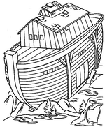 Ausmalbild Bibel die Arche Noah